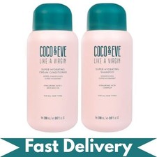 Image of 2x Coco & Eve Like A Virgin Moisturising Shampoo & Conditioner Natural Hair Care