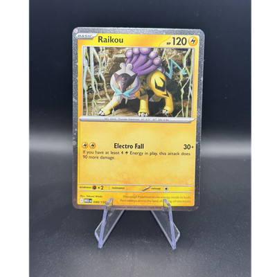 Pokémon Raikou 048/132 Me01: Mega Evolution Rare Holo Basic 120 HP, NEAR MINT