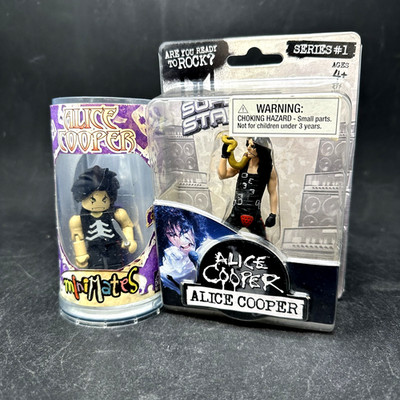 Superstars Alice Cooper  Are You Ready To Rock - Series #1 + Minimates Lot of 2