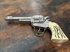 Vintage 1960's Cast Metal Toy Western Revolver Replica Visibly used Collectible
