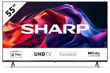 Sharp 55GK4145K 4K Ultra HD 60Hz Frameless 55'' Smart LED TV - Black B+