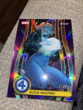 2026 Topps Finest Fantastic Four Negative Zone Purple NZ-008 Alicia Masters #/75