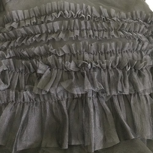 All Saint Long Asymmetric Tiered Lined Skirt 6 Ruffle Netting Fairy Whimsygoth - Picture 7 of 17