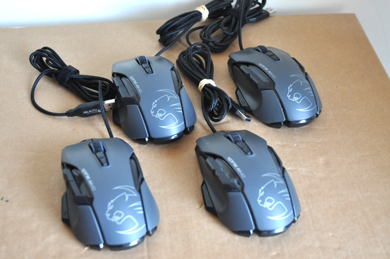 Roccat USB Computer Gaming Mouse Kone Aimo Fully working X4 ROC 11 815 Grey