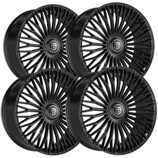 Set Of 4 Tis 507b 22x9 5x1155x120 15mm Gloss Black Wheels Rims 22 Inch