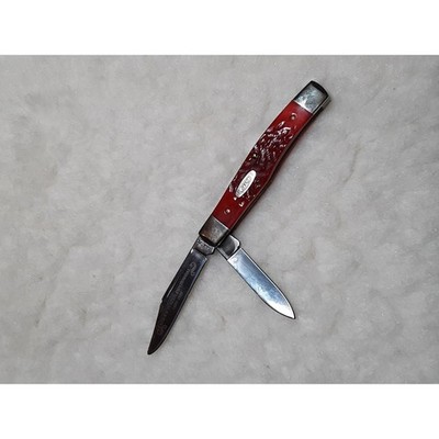 €qx.さん専用 cazal ヘキサゴン y2k レトロ デザイン ケース付き Vintage Knife Case XX 1889-1989 R62032 SS Red Texas jack