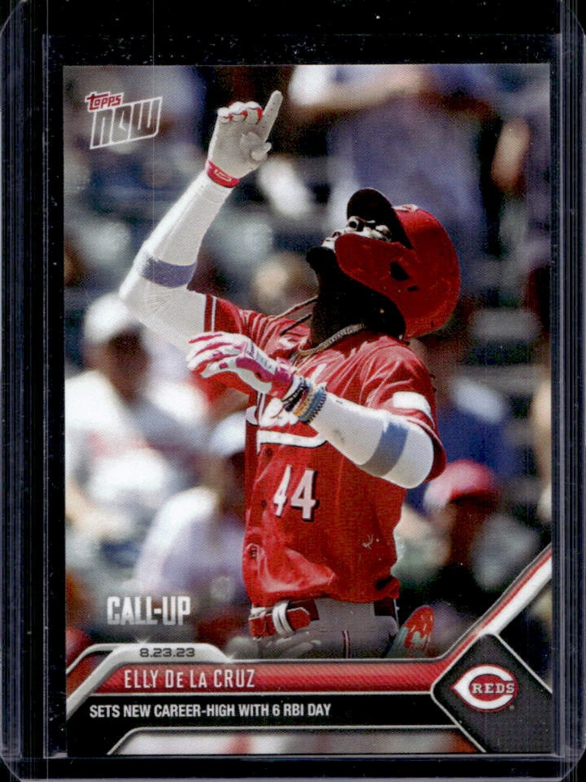 2023 Topps Now Elly De La Cruz Call-Up Career High with 6 RBI Day #749 Reds