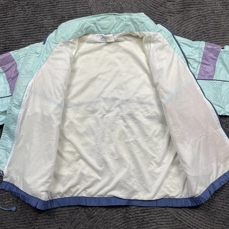 Chaqueta cortavientos Asics Tiger Gore-Tex para hombre M años 80 90 bloques de color púrpura como nueva Foto 4 de 4