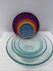 8-Piece Pyrex Clear Mixing Bowls Ribbed Nesting 7401-S 7402-S 7403-S 7404-S