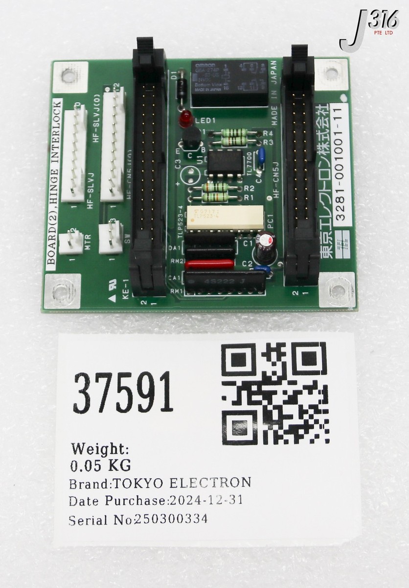 。。。。 37591 TOKYO ELECTRON PCB, HINGE INTERLOCK BOARD 3281-001001-11 | eBay