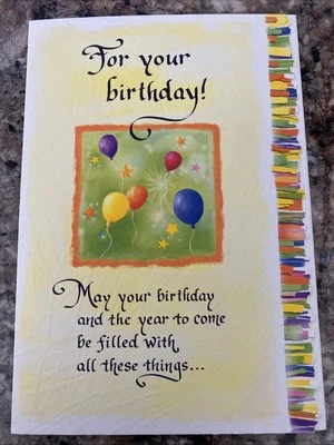 BLUE MOUNTAIN ARTS Blue Mountain Happy Birthday card-new envelope how nicer this world is u in it
