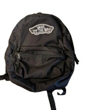 Vans Off The Wall Black Backpack Classic School Skate Travel BagClassic Vans