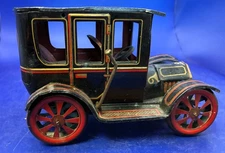 Vintage Black Model T Tin Toy Car