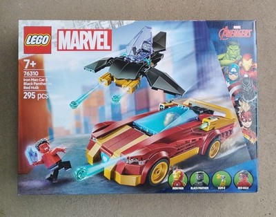 LEGO Marvel Super Heroes 76310 Iron Man Auto und Black Panther vs. Red Hulk ,neu
