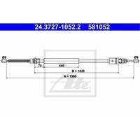 ATE Handbremsseil Bremsseil FüR Renault Trafic Kasten TXX TXW 2.5 D 1.9