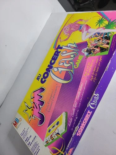 Vintage 1986 Milton Bradley Jem concert clash board game