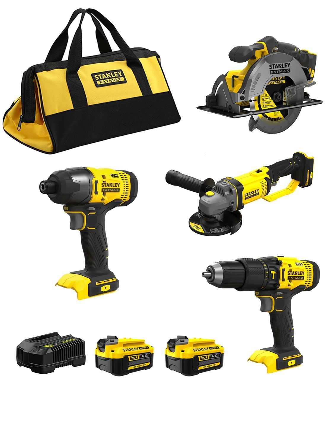 STANLEY FatMax Kit SFMCK469M2 (SFMCD711 + SFMCF800 + SFMCG400 + SFMCS500 + 2 x 4