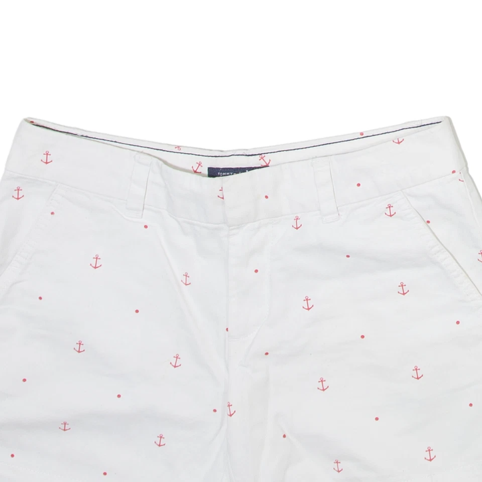 TOMMY HILFIGER Anchor Womens Casual Shorts White Spotted M W30 - Image 2 of 4