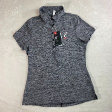 Cincinnati Bearcats Under Armour Polo Women's Medium Black New NWT