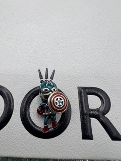 Pandora Marvel Avengers Captain America Charm Sterling Silver Ale