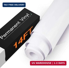 Htvront Glossy White Permanent Vinyl Roll 12 X14ft For Crafts Projects Wate Htvront Glossy White Permanent Vinyl Roll 12 X14ft For Crafts Projects Wate