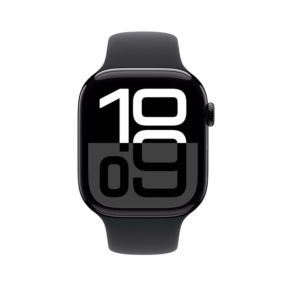 Apple Watch Series 10 GPS alluminio 42 mm Jet Black Sport Band Black taglia S/M - Immagine 2 di 4