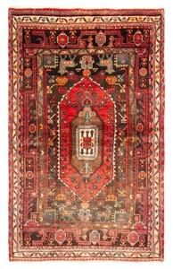 Traditional Vintage Hand-Knotted Area Rug 3'8" x 6'4" Oriental Wool Carpet