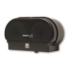 Morcon Paper M1005 11.5" x 6.5" Plastic Small Core Tissue Dispenser - Black New