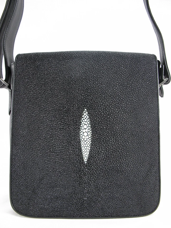 Подлинный скат шагреневой кожи крест тела сумка-планшет - Изображение 2 из 4