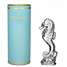 WATERFORD Crystal Seahorse Paperweight 7" Collectible Figurine Giftology 1058282