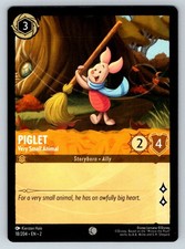 Piglet - Very Small Animal 18/204 Common Rise of the Floodborn NM Lorcana Disney