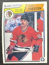 1983-84 O-Pee-Chee OPC Hockey - #110 Rich Preston - Chicago Blackhawks