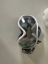 ZIONOR Snowboard Ski Goggles Silver Mirrored Lens White Frame UV Protection