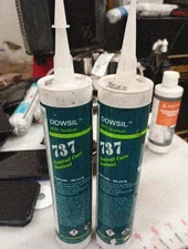 2,  Dowsil Silicone Sealant, 10 Oz, Cartridge, Clear, Silicone ,    840