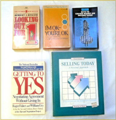 5 SELF HELP BOOKS - Looking Out For #1 - I'm Ok You're Ok - Getting to Yes  Etc