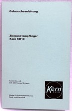 Kern Gebrauchsanleitung Zielpunktempfänger RD 10 von Mai 1982