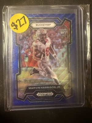 2024 Panini Prizm Draft Picks - Marvin Harrison Jr. #104 Blue Wave Prizm /249