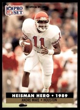 1991 Pro Set Andre Ware Houston Cougars/Detroit Lions #38