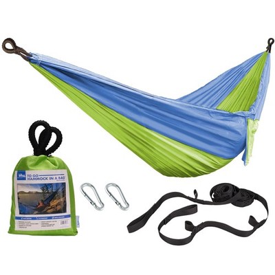 Bliss Hammocks Hammock in a Bag with Carabiner Hooks & Tree Straps, Mermaid