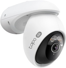 Tapo 4K 8MP Wired Pan/Tilt Outdoor Security Camera, Free Person/Vehicle Detect 