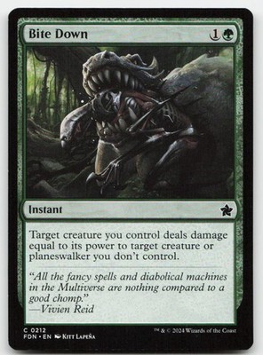 Bite Down #212 (NM) Foundations FDN Magic MTG