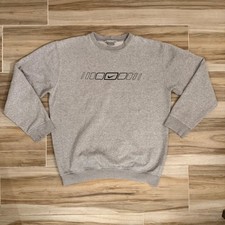 Vintage Nike Crewneck Sweatshirt XL Grey Y2K Center Swoosh Embroidered Box Logo