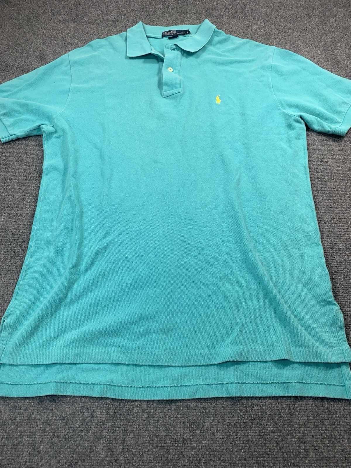 Polo Ralph Lauren camicia uomo grande verde manica corta polo pony