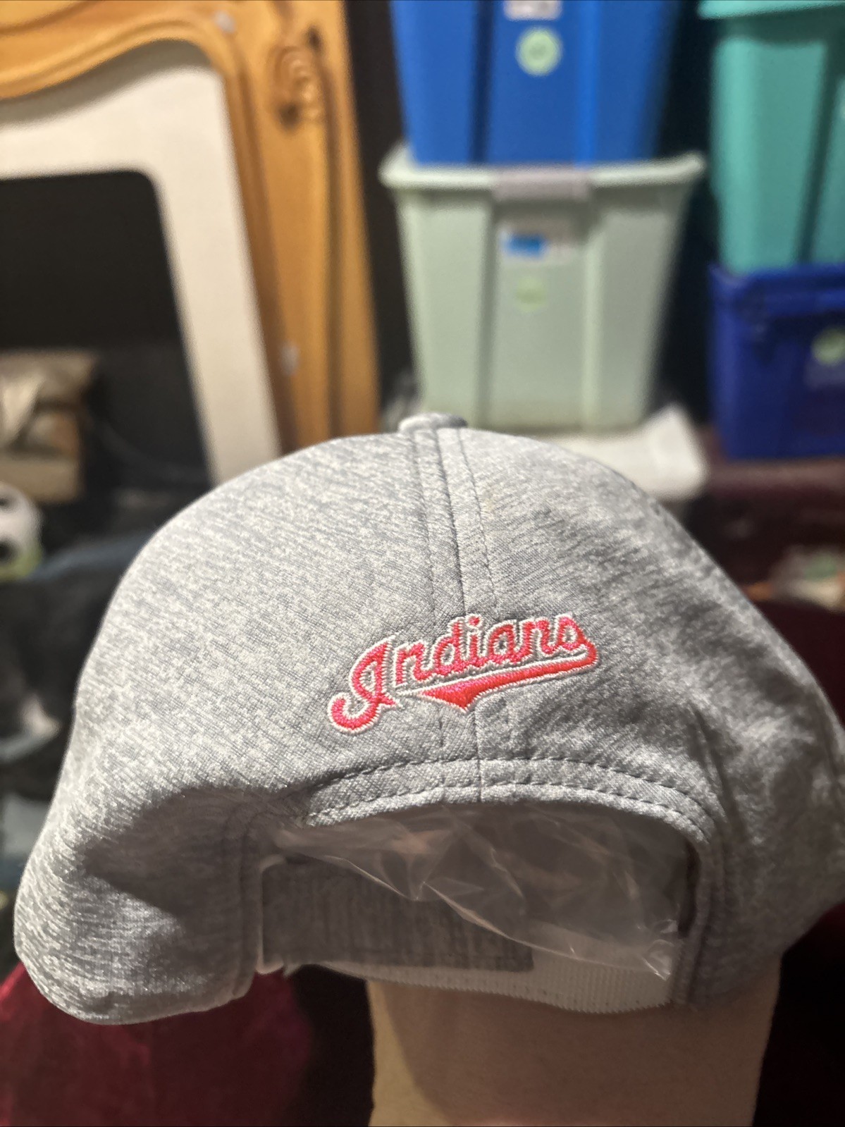 Cleveland Indians Hat Youth Girls Hat Gray Under Armour thumbnail 5