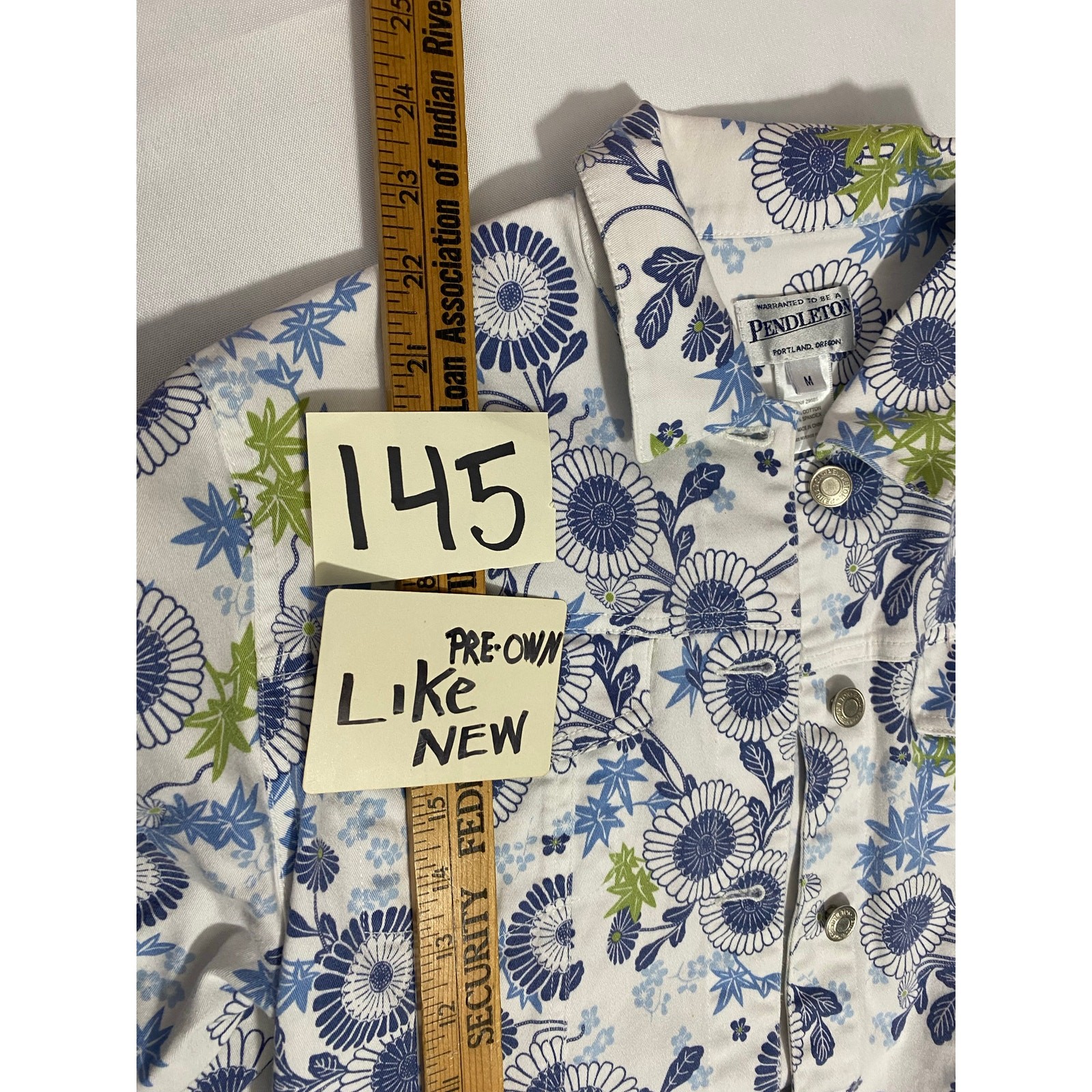 Pendleton Women’s White Floral Pattern Button‑Up … - image 2