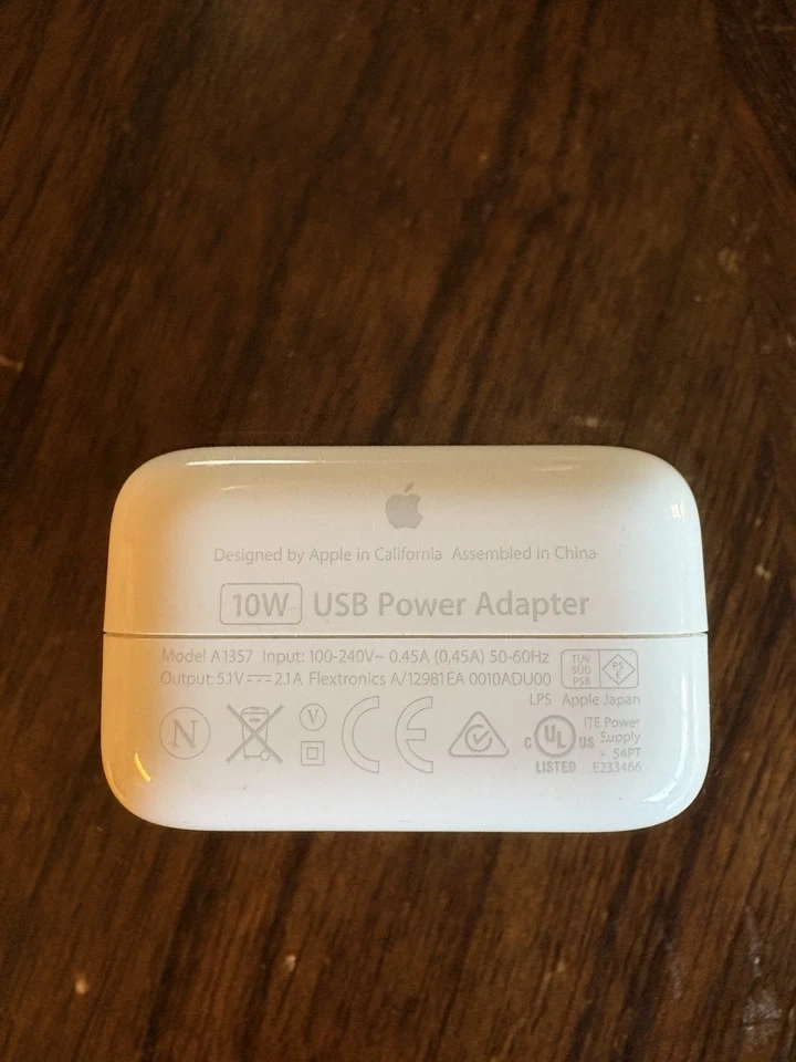 Apple 10W USB Power Adapter OEM Wall Charger A1357 for iPhone, iPad, and iPod - Image 2 of 4