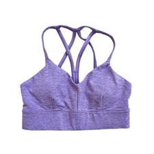 JoyLab Women  s Medium Lilac Purple Criss Cross Sports Bra