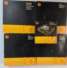 Kodak EC Slide Loader And 4 Carousel Transvue 80 Slide Trays