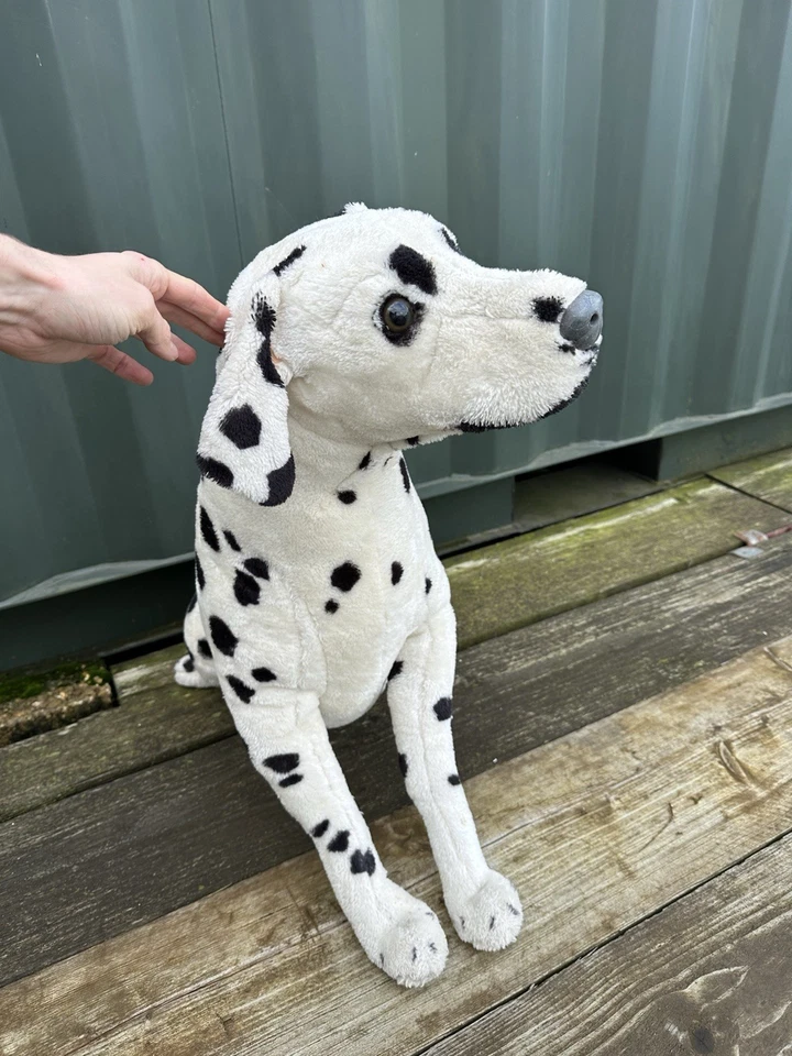 Realistic Life Size Dalmatian Dog - Melissa & Doug 27"  Sitting Soft Toy - Image 4 of 4