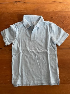 GAP Kids Jungen Polo T-Shirt hellblau Gr. S (114-132)